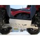 Protection Alu-Sabot Central-Protections Marches Pieds-Trains Avant Arrière-Kawasaki-KVF650 BruteForce-KVF750 BruteForce