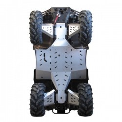 Protection Alu-Sabot Central-Protections Marchepieds-Trains Avant Arrière-Arctic Cat - TRV 500 550 700