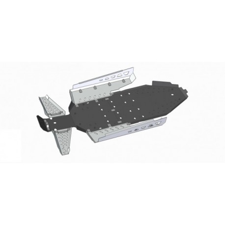 Skid Plate FULL KIT Plastic Aluminium Alloy Polaris RZR 900 XP