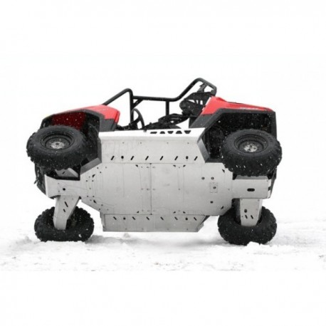 Protection Alu-Sabot Central-Protections Latérales-Trains Avant Arrière-Polaris RZR800