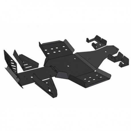 Sabot Central-Protections Marches Pieds-Trains Avant Arrière-Polaris 800 Sportsman