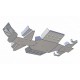 Sabot Central-Protections Marches Pieds-Trains Avant Arrière-Polaris 800 Sportsman