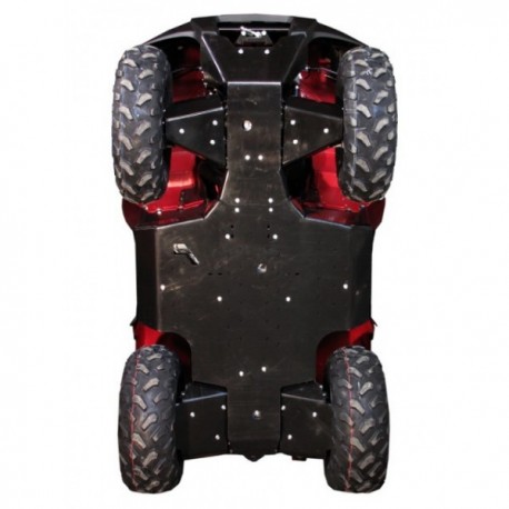 Protection Intégrale Plastique Sabot Central Marchepieds Trains AV AR Kawasaki KVF650 BruteForce KVF750 BruteForce