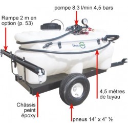 Pulvérisateur Tracté Quad Mini Tracteur Contenance 95 litres