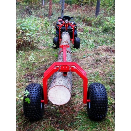 Remorque pour Charges Longues Grumes Avec Treuil Quad UTV SSV
