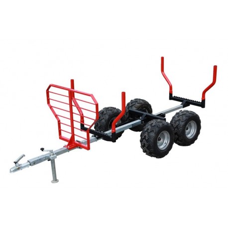 Remorque Forestière Charge Longue Quad SSV UTV Capacité 1000 Kg