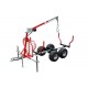 Grue pour Remorque Forestière Capacité 1000 Kg Quad SSV UTV