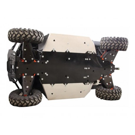 Protection Alu PHD Sabot Central Protection Marchepieds Trains AV AR Polaris Ranger 1000 XP