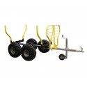 Remorque Forestière Charge Longue Quad SSV UTV Capacité 1200 Kg