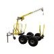 Remorque Forestière Charge Longue Quad SSV UTV Capacité 1200 Kg