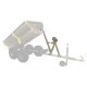 Grue pour Relevage Benne Remorque Forestière Quad SSV UTV