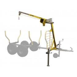 Grue pour Remorque Forestière Capacité 1000 Kg Quad SSV UTV