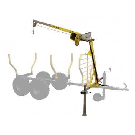 Crane for ATV SSV Timber Trailer Capacity 1000 Kg
