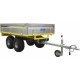 Remorque pour Quad Homologuée Route SSV MiniTracteur Capacité 1200 Kg