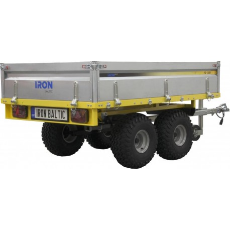 Remorque pour Quad Homologuée Route SSV MiniTracteur Capacité 1200 Kg