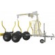 Remorque Forestière Charge Longue Quad SSV UTV Capacité 1200 Kg