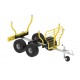 Remorque Forestière Charge Longue Quad SSV UTV Capacité 1200 Kg